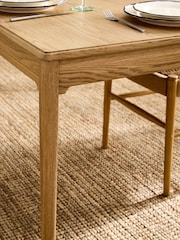 Laura Ashley Light Oak Danbury 6 to 8 Seater Extending Dining Table - Image 4 of 8