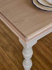 Laura Ashley Twine Natural Swanton 6 to 8 Seater Extending Dining Table - Image 4 of 4