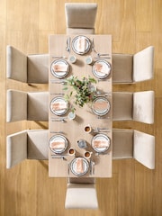 Laura Ashley Twine Natural Swanton 6 to 8 Seater Extending Dining Table - Image 5 of 8