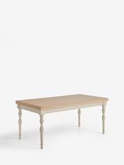 Laura Ashley Twine Natural Swanton 6 to 8 Seater Extending Dining Table - Image 6 of 8