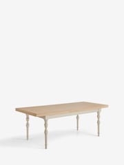 Laura Ashley Twine Natural Swanton 6 to 8 Seater Extending Dining Table - Image 7 of 8
