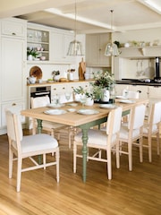 Laura Ashley Khaki Green Swanton 6 to 8 Seater Extending Dining Table - Image 2 of 7