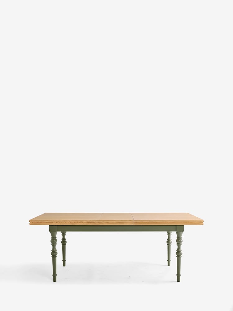 Laura Ashley Khaki Green Swanton 6 to 8 Seater Extending Dining Table - Image 7 of 7 Laura Ashley Khaki Green Swanton 6 to 8 Seater Extending Dining Table - Image 7 of 7