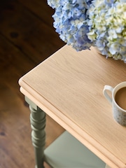 Laura Ashley Khaki Green Swanton Side Table - Image 2 of 3