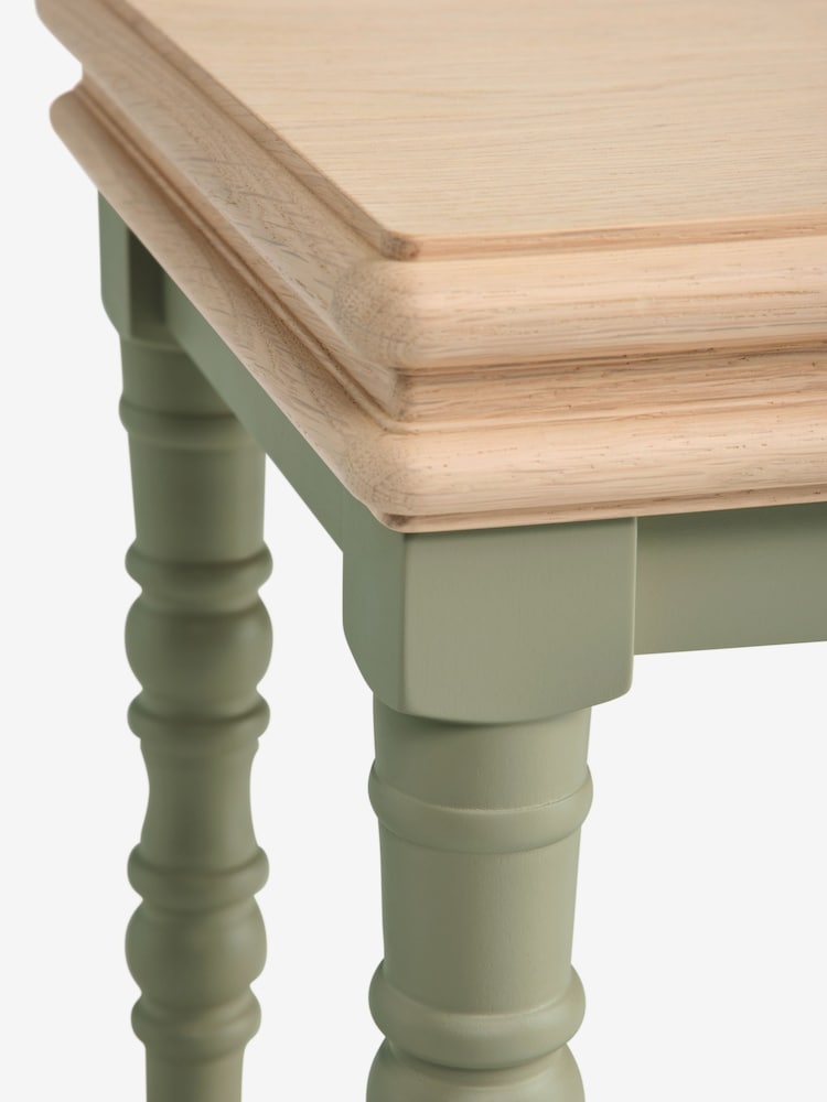 Laura Ashley Khaki Green Swanton Side Table - Image 6 of 6 Laura Ashley Khaki Green Swanton Side Table - Image 6 of 6