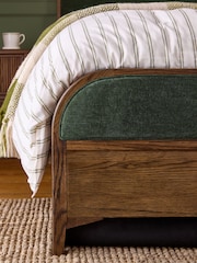 Laura Ashley Hundon Chenille Green Barcombe Ottoman Storage Bed - Image 3 of 6