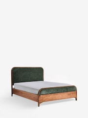 Laura Ashley Hundon Chenille Green Barcombe Ottoman Storage Bed - Image 5 of 6
