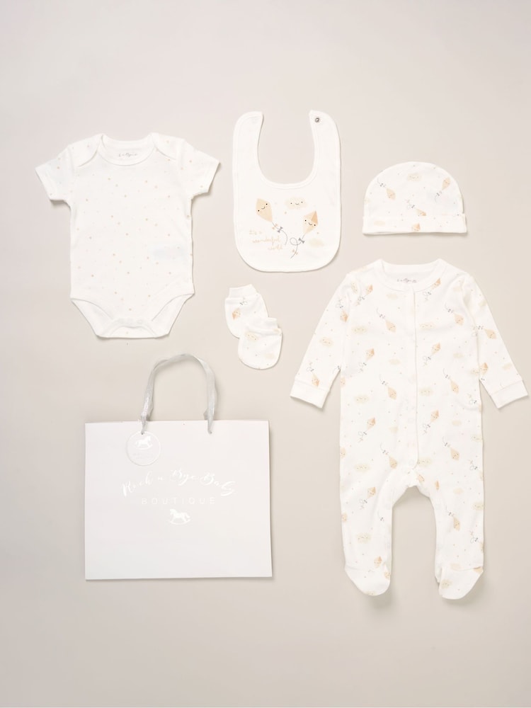 Rock-A-Bye Baby Boutique 100% Cotton 5-Piece Baby Gift Set - Image 1 of 6