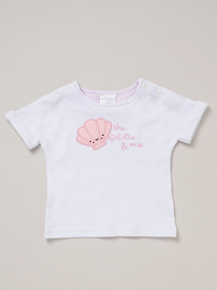 Rock-A-Bye Baby Boutique Pink Printed All in one - Image 2 of 5