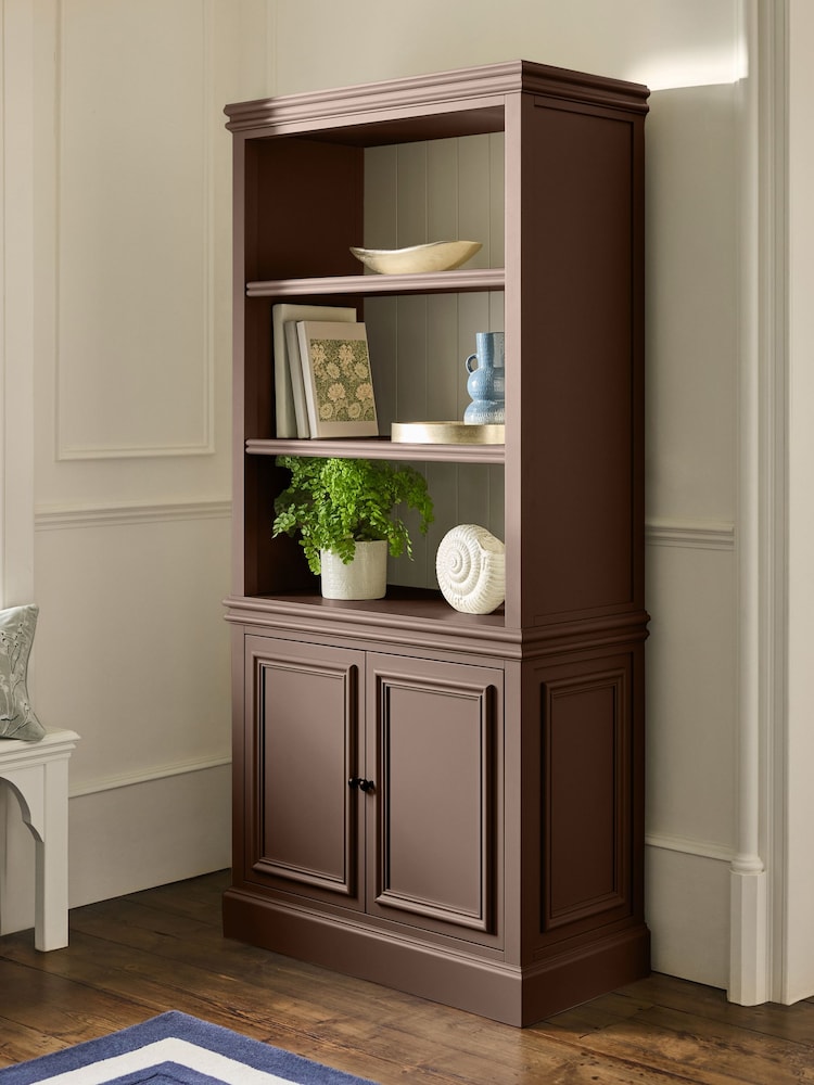 Laura Ashley Chocolate Brown Swanton Bookcase - Image 2 of 5
