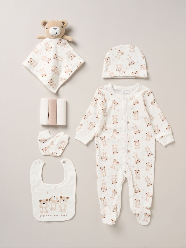 Rock-A-Bye Baby Boutique Yellow 8-Piece All-In-One Baby Gift Set - Image 1 of 5