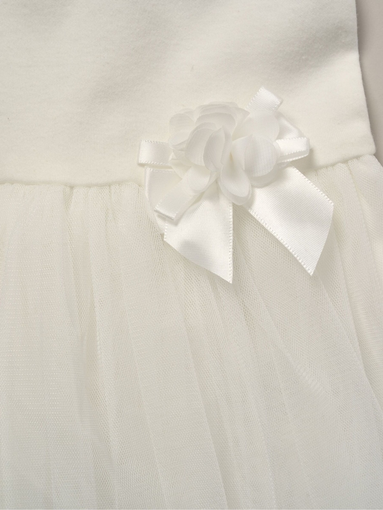 Rock-A-Bye Baby Boutique Rose Ribbon Detail Tutu White Dress and Headband Outfit Set - Image 3 of 3 Rock-A-Bye Baby Boutique Rose Ribbon Detail Tutu White Dress and Headband Outfit Set - Image 3 of 3