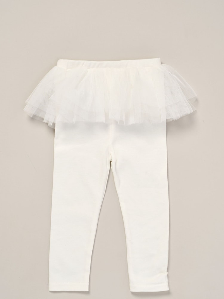 Rock-A-Bye Baby Boutique Rose Ribbon Detail White Top And Leggings Set - Image 4 of 4