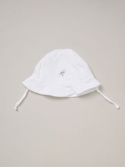 Rock-A-Bye Baby Boutique 100% Cotton Printed Muslin White All in one - Image 4 of 5
