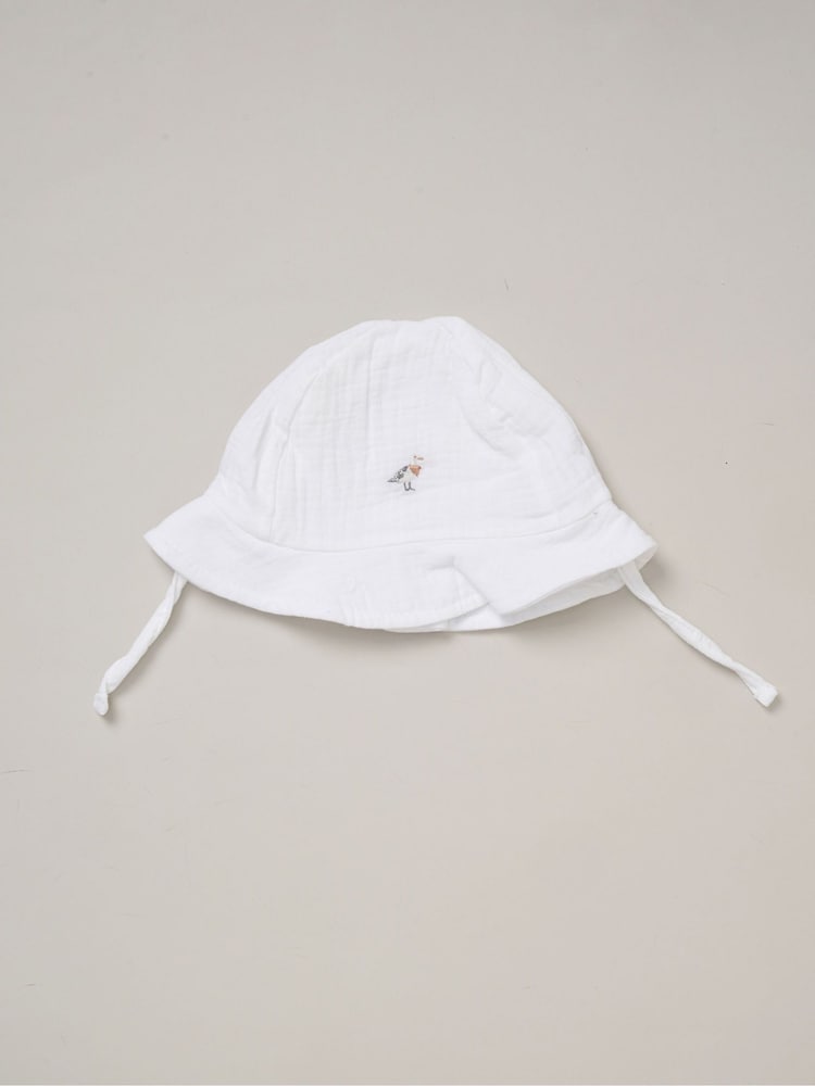Rock-A-Bye Baby Boutique 100% Cotton Printed Muslin White All in one - Image 4 of 5