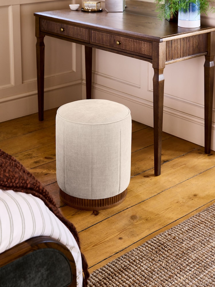 Laura Ashley Hundon Natural Barcombe Stool - Image 1 of 5