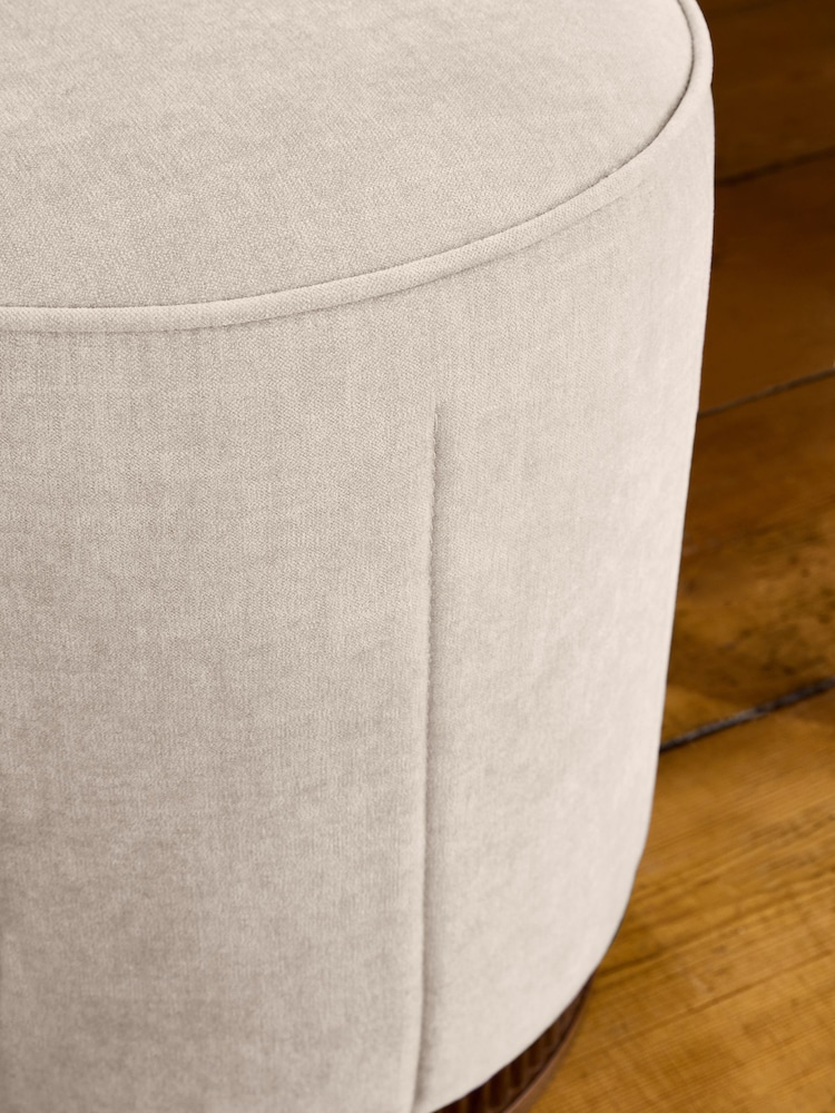 Laura Ashley Hundon Natural Barcombe Stool - Image 2 of 5
