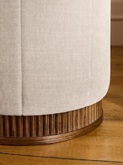 Laura Ashley Hundon Natural Barcombe Stool - Image 3 of 5