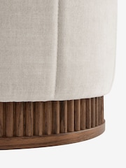 Laura Ashley Hundon Natural Barcombe Stool - Image 5 of 5