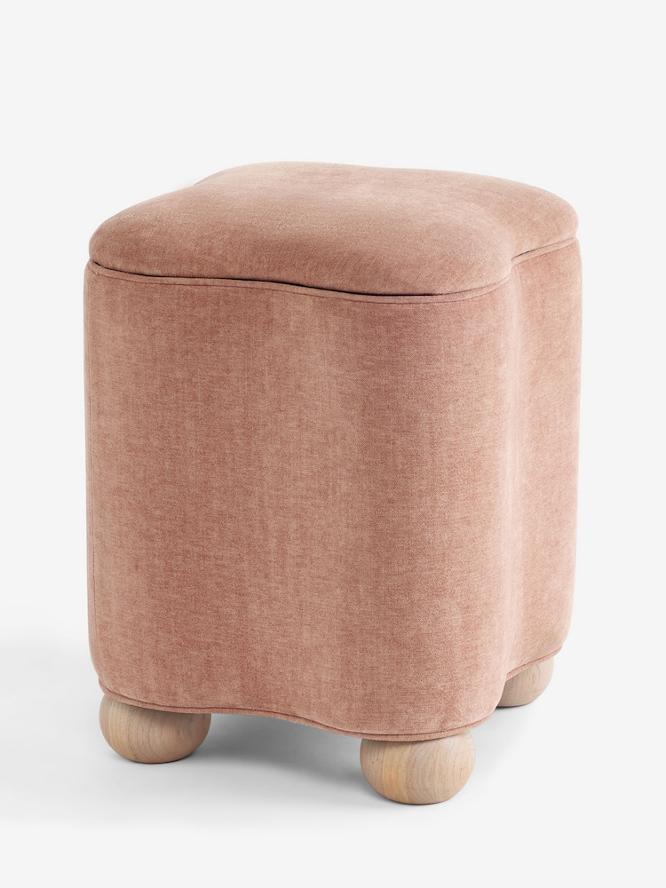 Laura Ashley Hundon Dusty Rose Pink Someford Storage Stool - Image 6 of 6