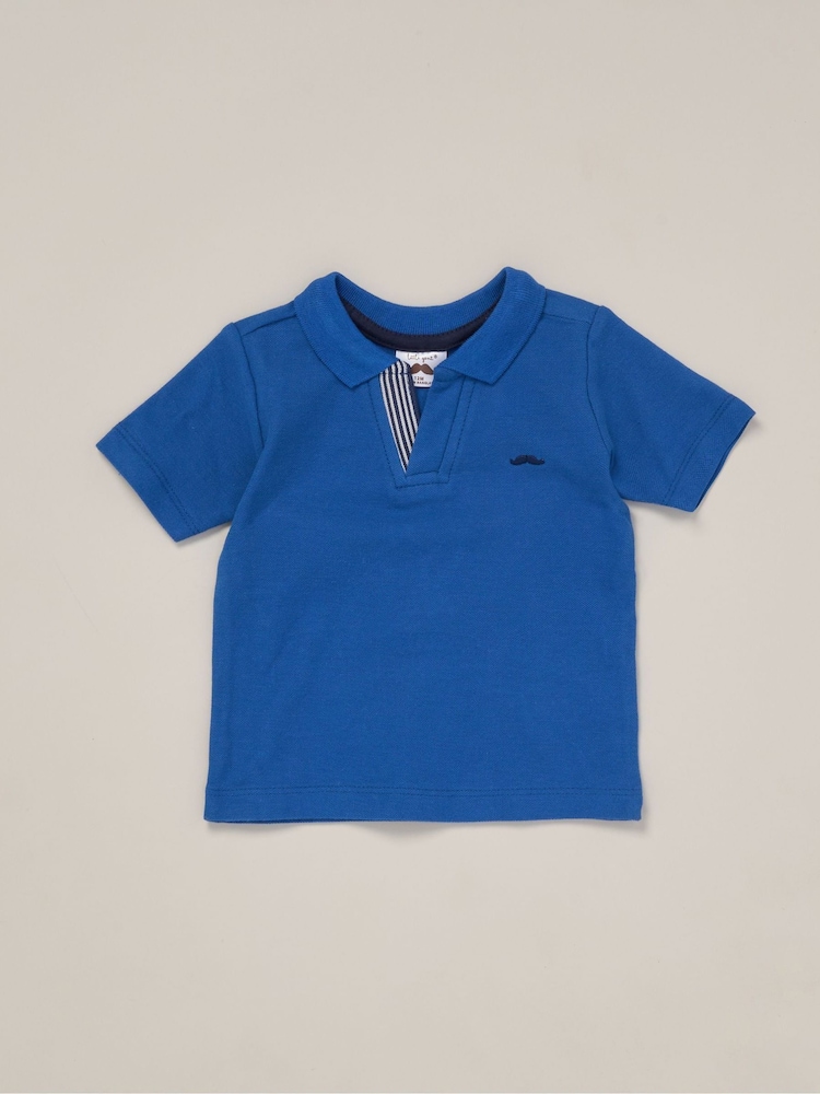 Little Gent Polo Shirt and Belted Shorts Outfit Set - Image 2 of 5