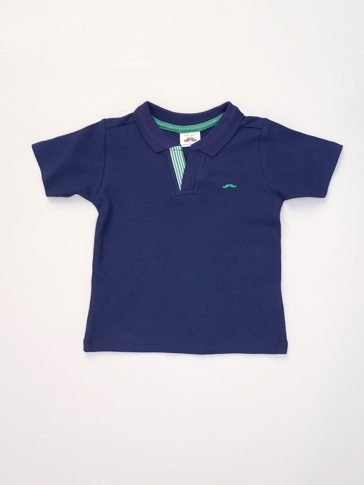 Little Gent Polo Shirt and Belted Shorts Outfit Set - Image 2 of 4