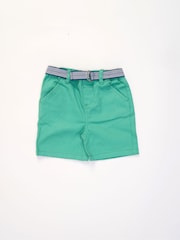 Little Gent Polo Shirt and Belted Shorts Outfit Set - Image 3 of 4