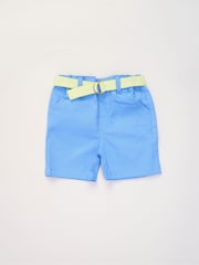 Little Gent Polo Shirt and Belted Shorts Outfit Set - Image 3 of 5