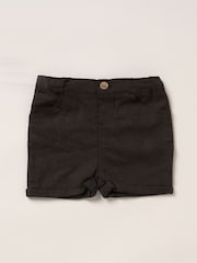 Little Gent 100% Cotton Brown Shirt with Mock Waistcoat Shorts and Bowtie Outfit Set - Image 5 of 5