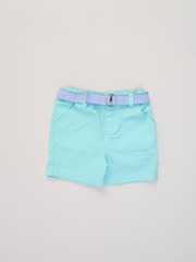 Little Gent Polo Shirt and Belted Shorts Outfit Set - Image 3 of 5