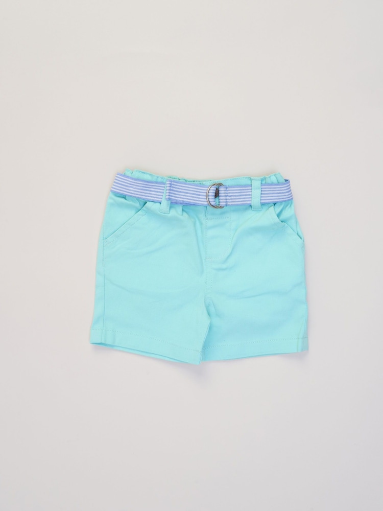 Little Gent Polo Shirt and Belted Shorts Outfit Set - Image 3 of 5
