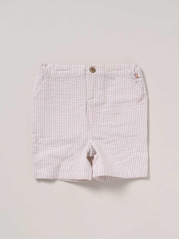 Little Gent Blue 100% Cotton Shirt, Waistcoat & Short Set - Image 4 of 5