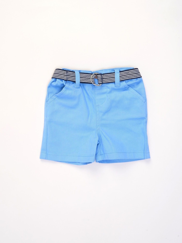 Little Gent Polo Shirt and Belted Shorts Outfit Set - Image 4 of 5