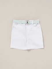 Little Gent Polo Shirt and Belted Shorts Outfit Set - Image 4 of 5