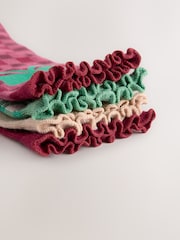 Red/Green and Cream Cotton Rich Christmas Character Ankle Socks 4 Pack - Image 4 of 4