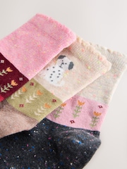 Multi Dog Character Print Cotton Rich Ankle Socks 3 Pack - Image 2 of 3