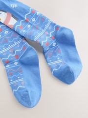 Blue Penguin Cotton Rich Christmas Tights - Image 2 of 3
