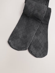 Black Argyle 40 Denier Tights - Image 2 of 3