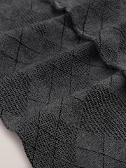 Black Argyle 40 Denier Tights - Image 3 of 3