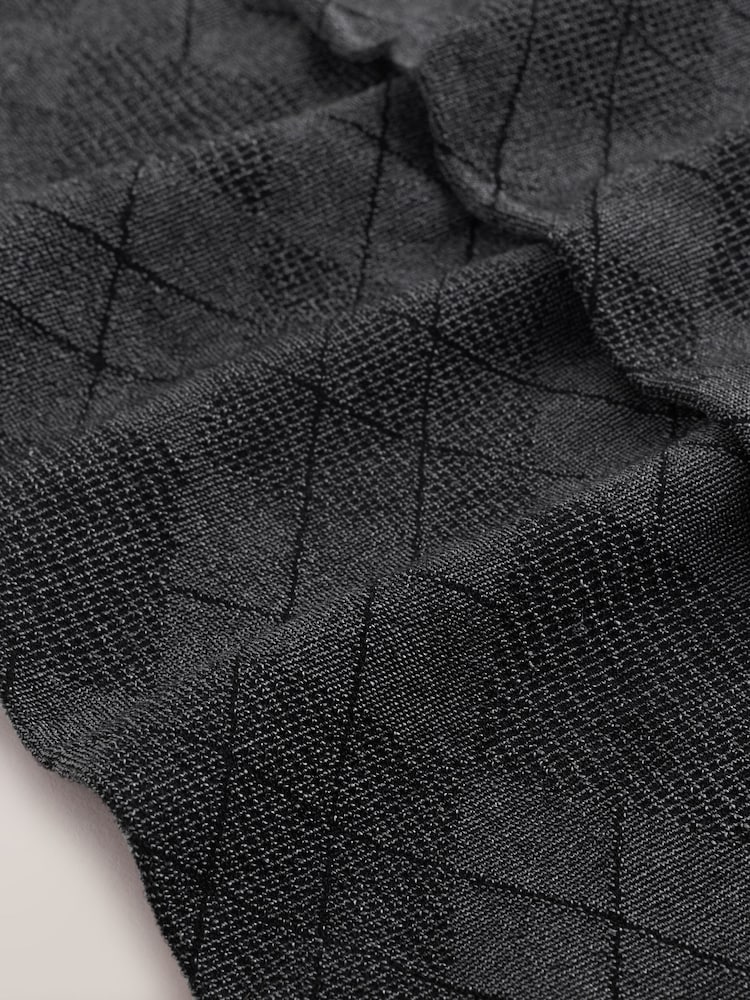 Black Argyle 40 Denier Tights - Image 3 of 3