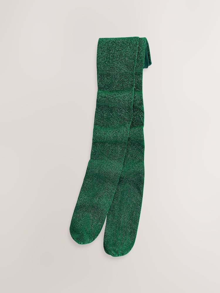 Green Sparkle Tights - Image 1 of 3 Green Sparkle Tights - Image 1 of 3