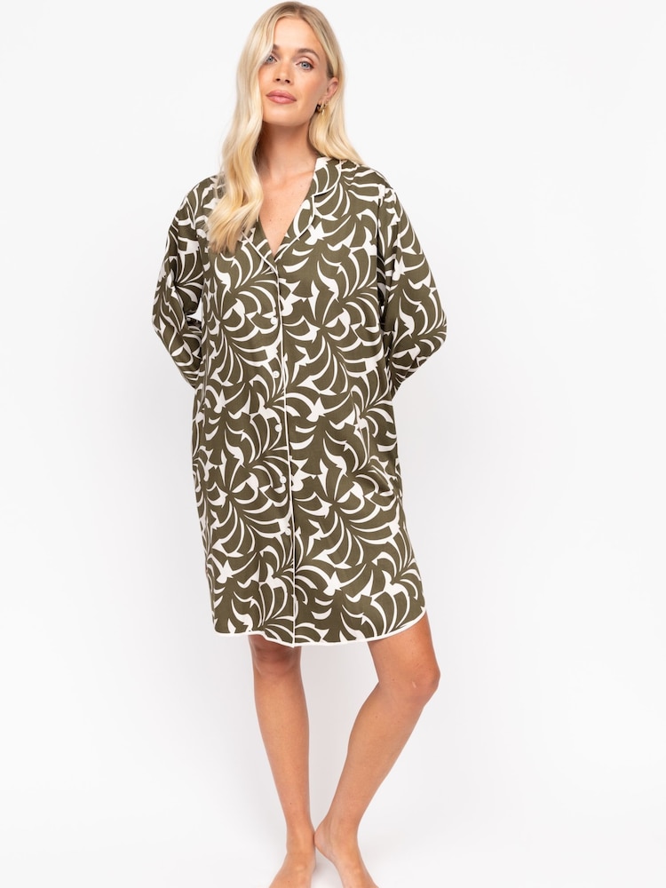 Verde - Fable and Eve Long Sleeve Nightshirt - Imagen 2 de 4