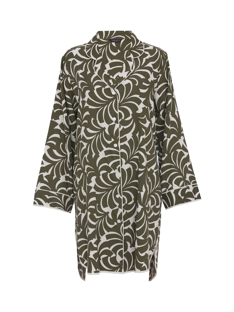 Verde - Fable and Eve Long Sleeve Nightshirt - Imagen 4 de 4