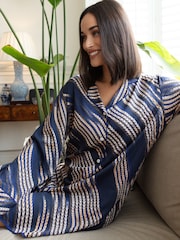Azul - Fable and Eve Long Sleeve Nightshirt - Imagen 1 de 4