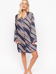 Azul - Fable and Eve Long Sleeve Nightshirt - Imagen 2 de 4