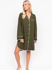 Fable and Eve Green Ground Long Sleeve Nightshirt - Image 2 of 4