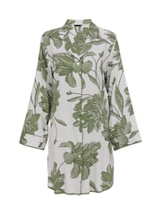 Fable and Eve Green Leaf Long Sleeve Nightshirt - Image 4 of 4