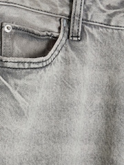 River Island Grey Petite Super 100% Cotton Wide Leg Jeans - Image 6 of 6