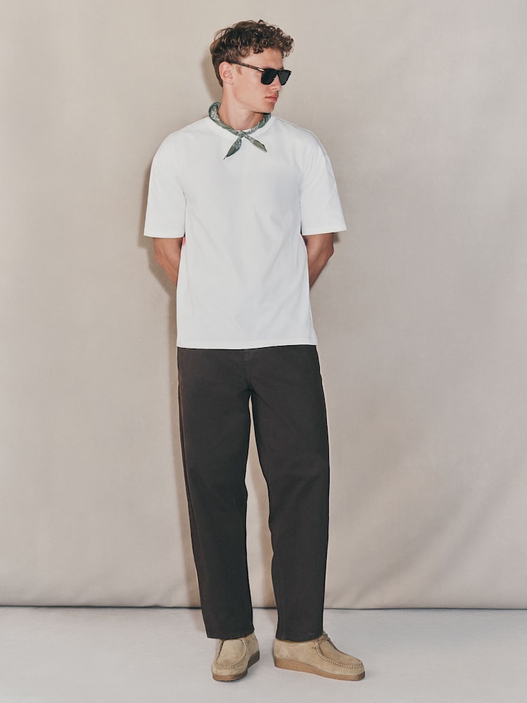 Brown EDIT Barrel Fit Jeans - Image 2 of 5
