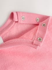 Cream/Pink Rabbit Baby Dungaree and Bodysuit Two Piece Set (0mths-3yrs) - Image 9 of 10